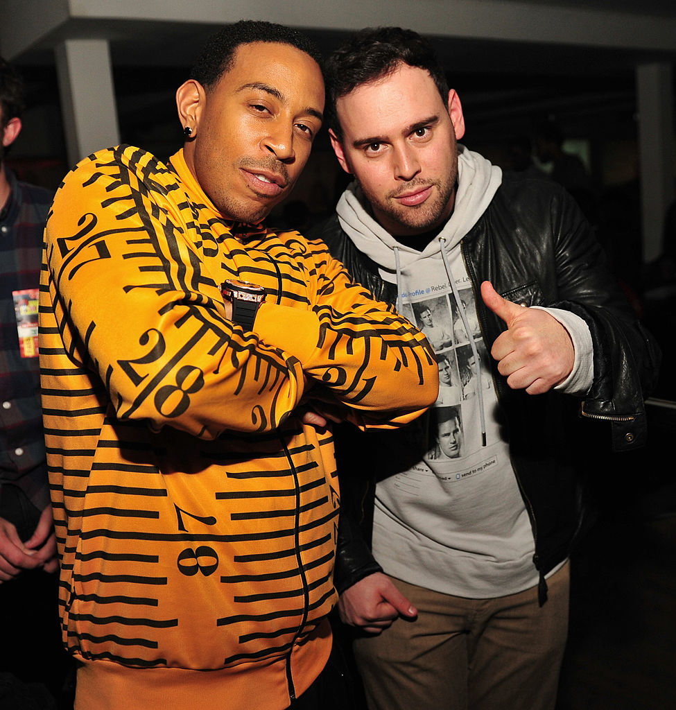 ATLANTA, GA - FEBRUARY 23: Ludacris and Scooter Braun attend the So So Def anniversary party hosted by Jay Z at Compound on February 23, 2013 in Atlanta, Georgia. (Photo by Prince Williams/Getty Images)