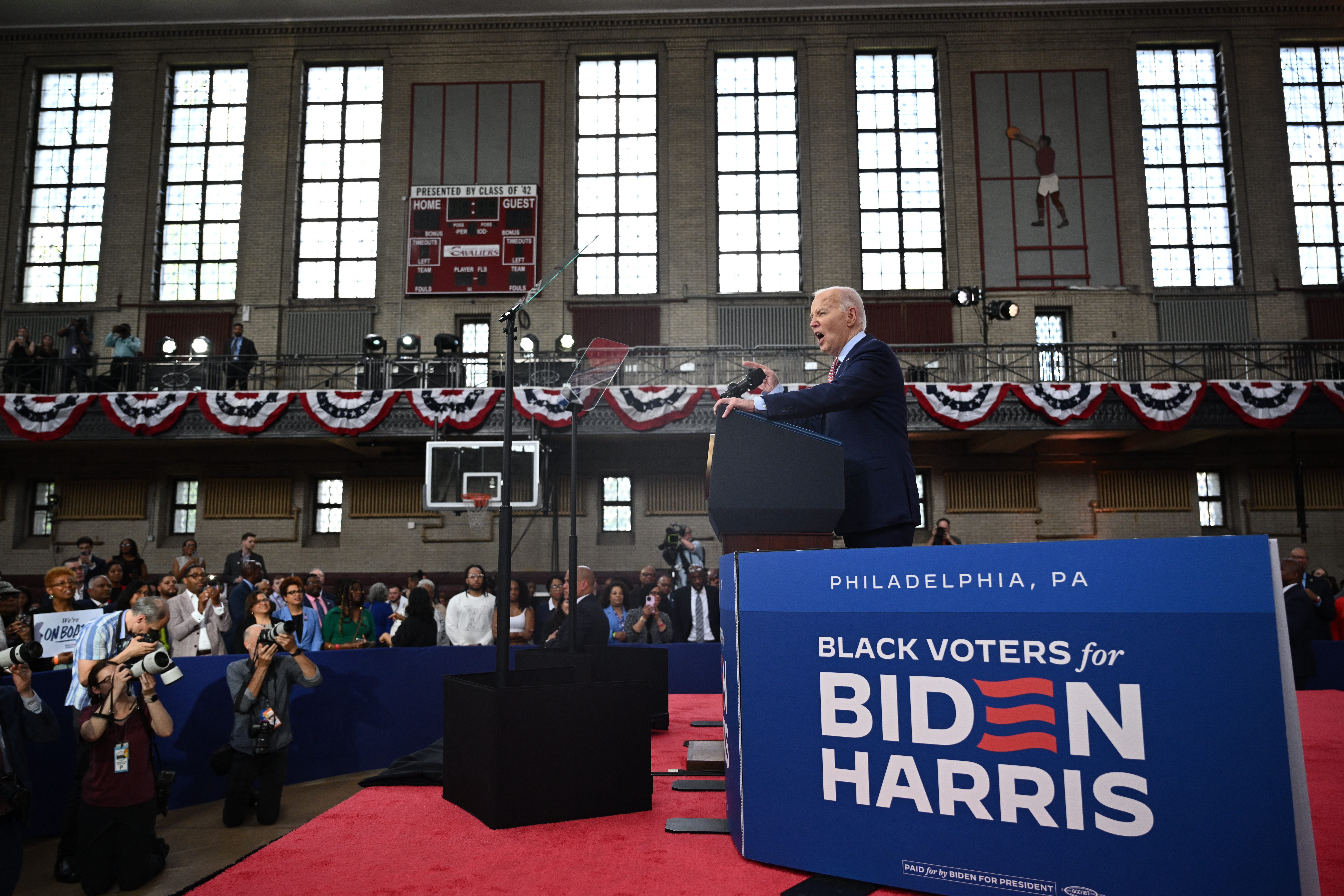 US President Joe Biden speaks during a campaign event in Philadelphia, Pennsylvania, on May 29, 2024. (Photo by Mandel NGAN / AFP) (Photo by MANDEL NGAN/AFP via Getty Images)