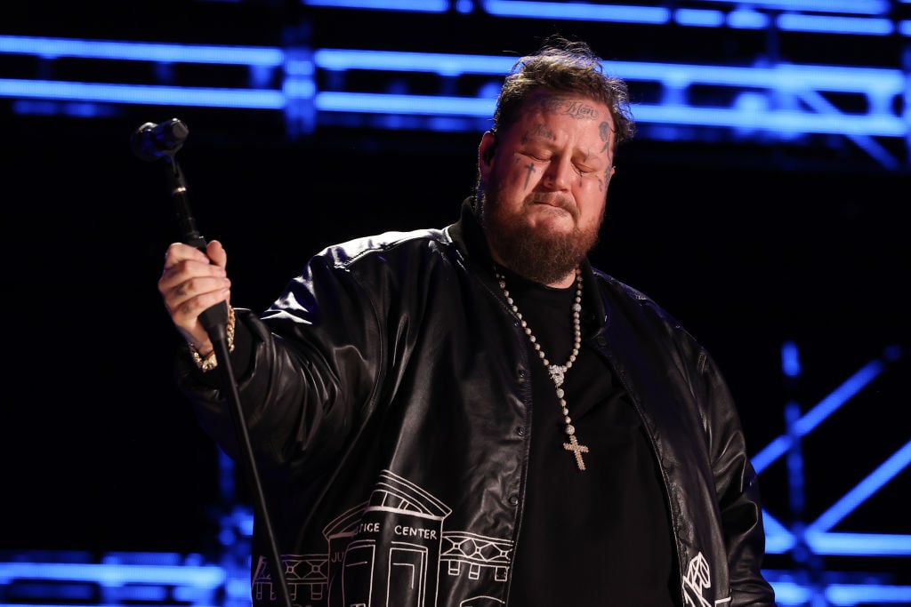 NASHVILLE, TENNESSEE - JUNE 08: Jelly Roll performs onstage during the 2024 CMA Music festival at Nissan Stadium on June 08, 2024 in Nashville, Tennessee. (Photo by Terry Wyatt/WireImage) Getty Images