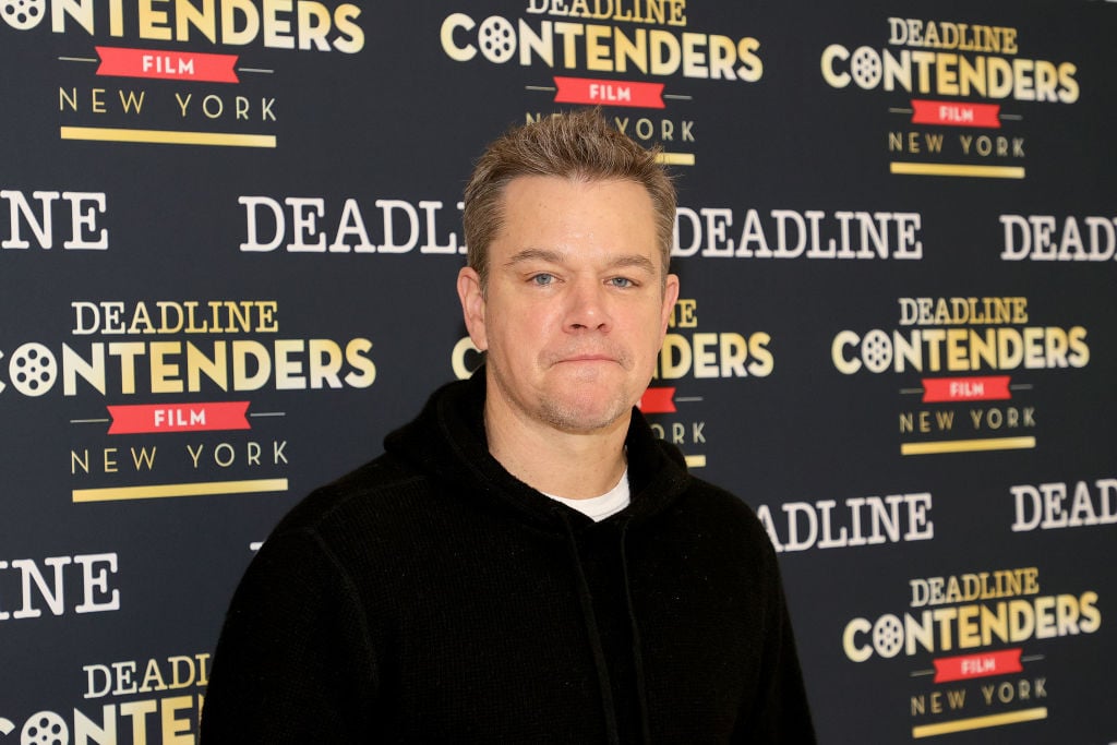 NEW YORK, NEW YORK - DECEMBER 04: Actor Matt Damon from Focus Features' "Stillwater" attends Deadline Contenders Film: New York on December 04, 2021 in New York City. (Photo by Jamie McCarthy/Getty Images for Deadline)