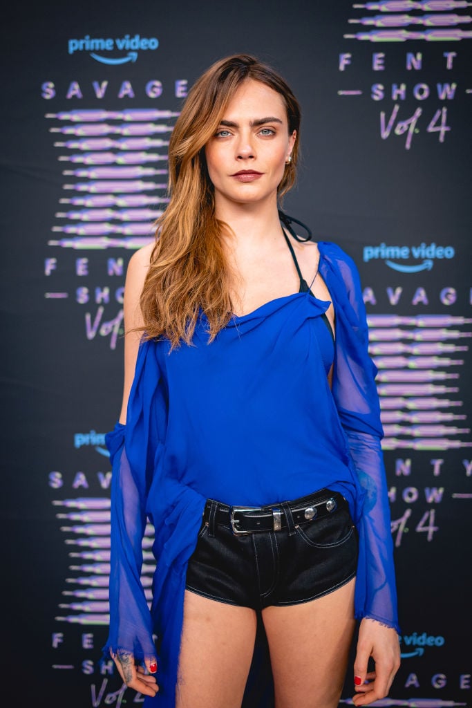SIMI VALLEY, CALIFORNIA - NOVEMBER 09: In this image released on November 9, Cara Delevingne attends Rihanna's Savage X Fenty Show Vol. 4 presented by Prime Video in Simi Valley, California; and broadcast on November 9, 2022. (Photo by Matt Winkelmeyer/Getty Images for Rihanna's Savage X Fenty Show Vol. 4 presented by Prime Video)