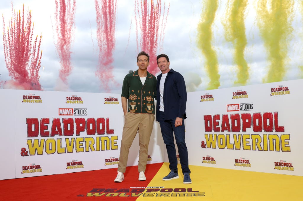 LONDON, ENGLAND - JULY 12: Ryan Reynolds and Hugh Jackman attend the photocall for "Deadpool & Wolverine" at on July 12, 2024 in London, England. (Photo by Mike Marsland/WireImage) Getty Images