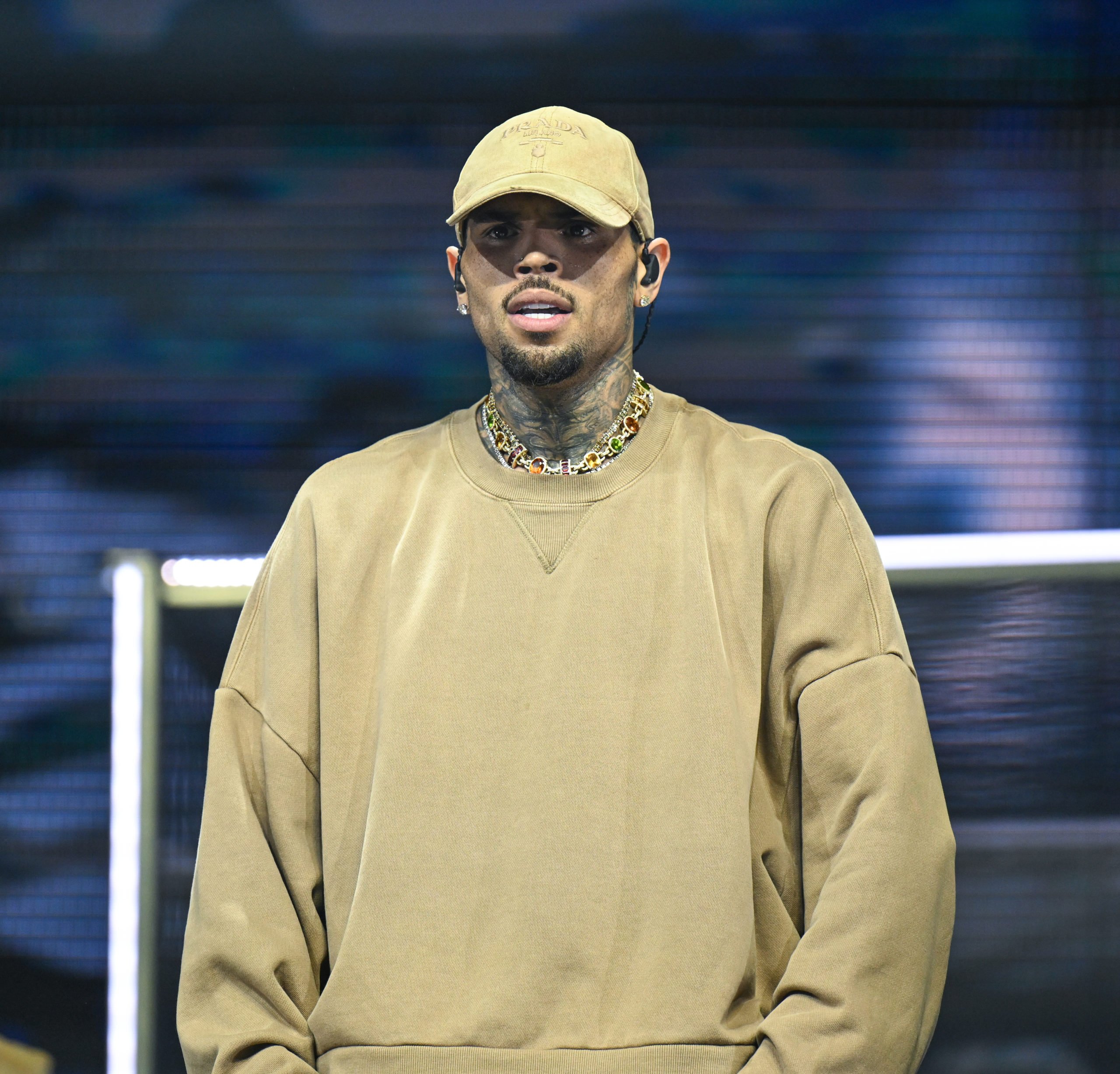 ATLANTA, GEORGIA - JULY 14: Singer Chris Brown performs during Chris Brown In Concert at State Farm Arena on July 14, 2024 in Atlanta, Georgia. (Photo by Prince Williams/WireImage) Getty Images