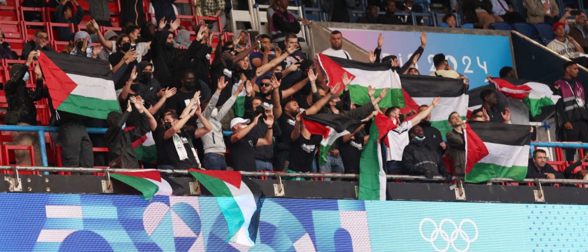 Video Shows Pro-Palestinian Activists ‘Heil Hitler’ At The Olympic Soccer Match