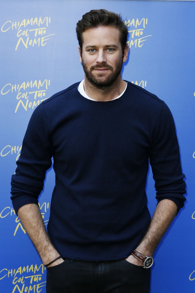 ROME, ITALY - JANUARY 24: Armie Hammer attends 'Chiamami Col Tuo Nome (Call Me By Your Name)' at Hotel De Roussie on January 24, 2018 in Rome, Italy. (Photo by Ernesto Ruscio/Getty Images)