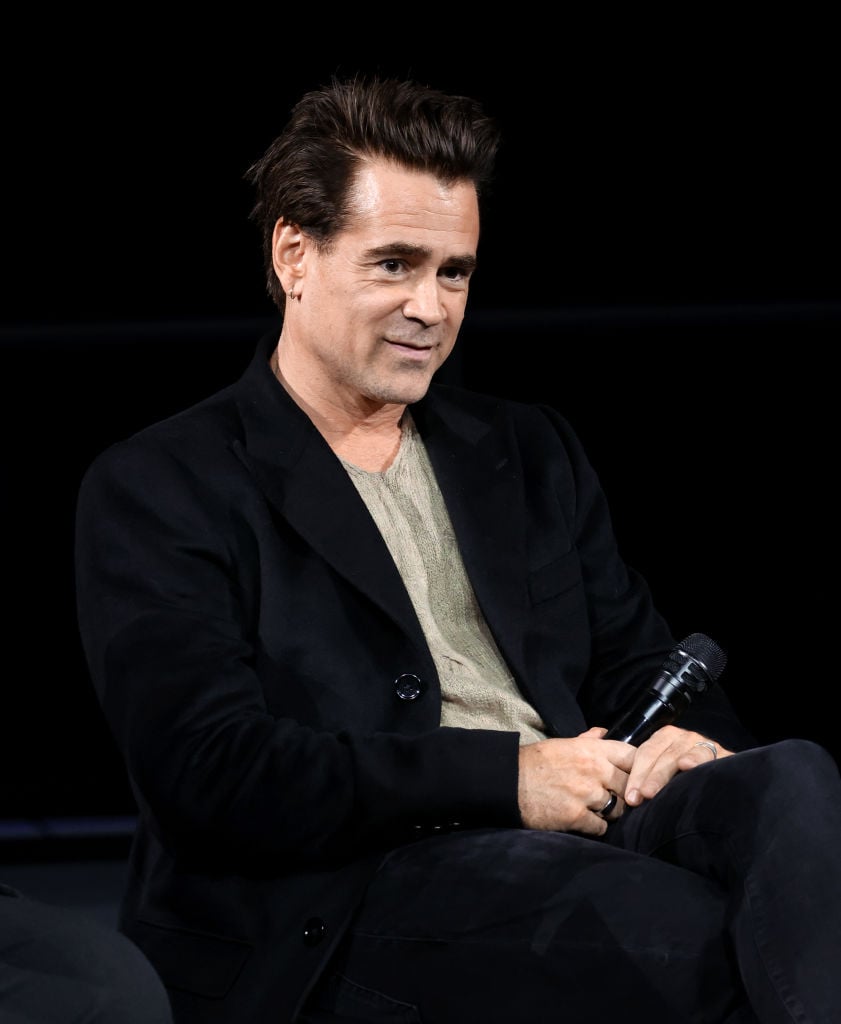 LOS ANGELES, CALIFORNIA - MARCH 11: Colin Farrell speaks during the 95th Oscar Week Events: Makeup And Hairstyling panel at Academy Museum of Motion Pictures on March 11, 2023 in Los Angeles, California. (Photo by Mike Coppola/Getty Images)