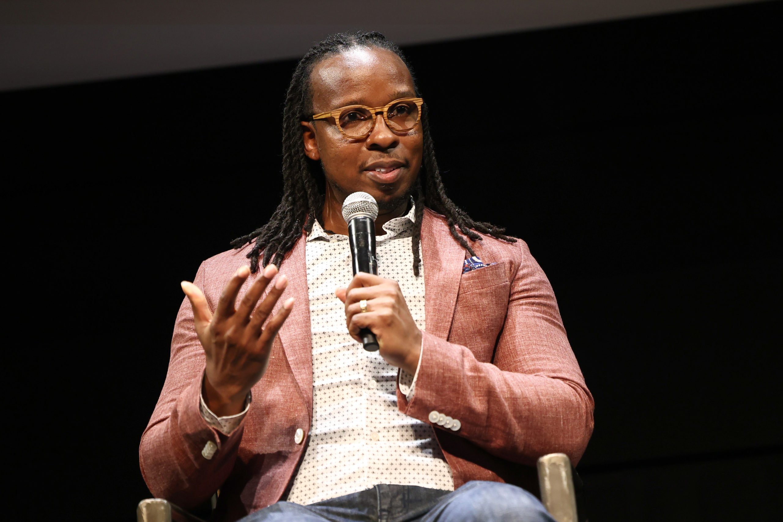 TORONTO, ONTARIO - SEPTEMBER 09: Dr. Ibram X. Kendi speaks onstage during Netflix's 