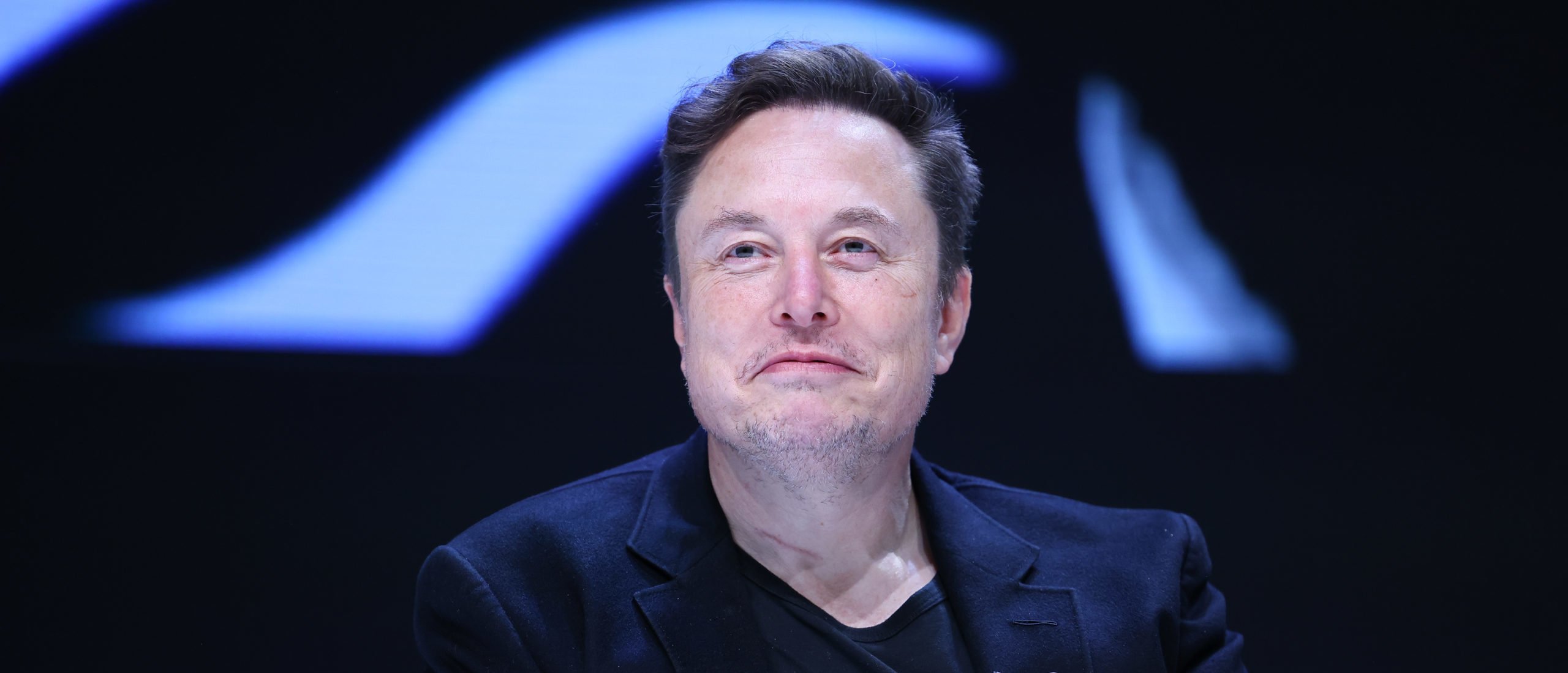 Elon Musk attends 'Exploring the New Frontiers of Innovation: Mark Read in Conversation with Elon Musk' session during the Cannes Lions International Festival Of Creativity 2024 - Day Three on June 19, 2024 in Cannes, France. (Photo by Marc Piasecki/Getty Images)