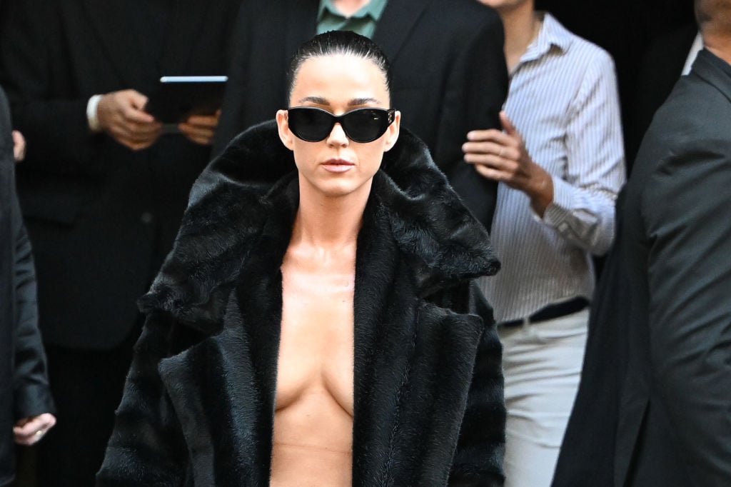 PARIS, FRANCE - JUNE 26: Katy Perry attends the Balenciaga Haute Couture Fall/Winter 2024-2025 show as part of Paris Fashion Week on June 26, 2024 in Paris, France. (Photo by Stephane Cardinale - Corbis/Corbis via Getty Images)