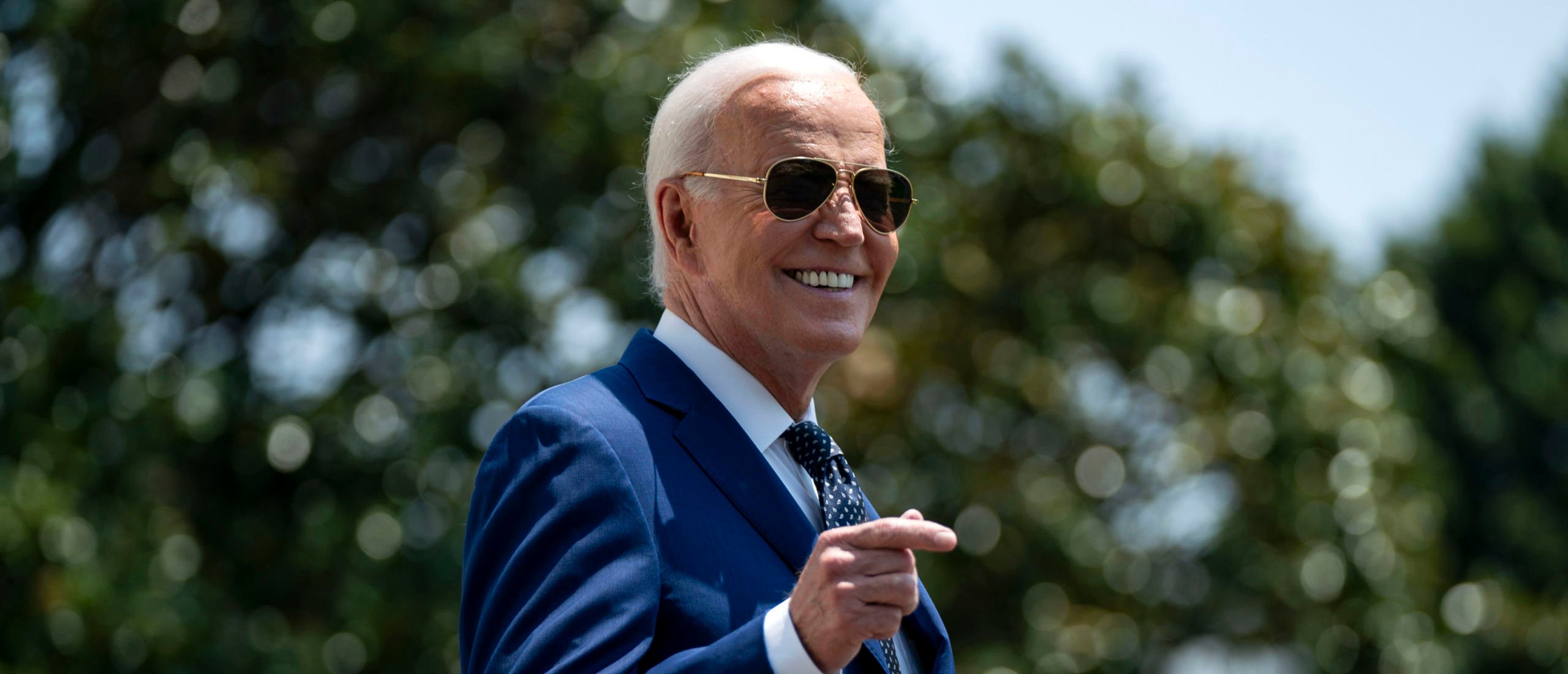 President Joe Biden departs the White House en route to Austin, Texas on July 29, 2024 in Washington, DC. President Biden is visiting Texas to deliver remarks to commemorate the 60th Anniversary of the Civil Rights Act and pay respects to the late Rep. Shelia Jackson Lee (D-TX). (Photo by Bonnie Cash/Getty Images)