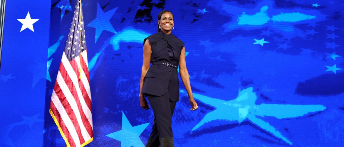 FACT CHECK: No, Michelle Obama Did Not Wear Very Low Cut Top To The 2024 DNC