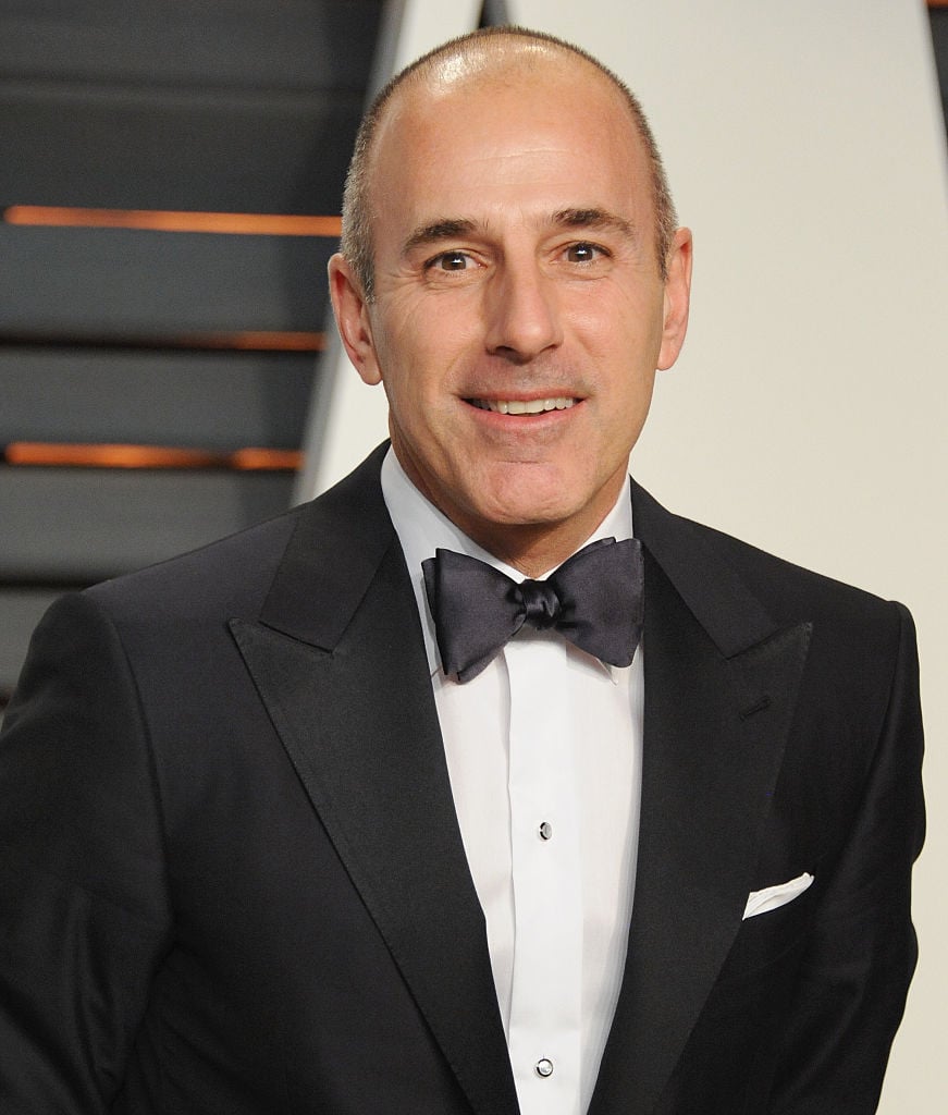 BEVERLY HILLS, CALIFORNIA – FEBRUARY 22: Matt Lauer arrives at the 2015 Vanity Fair Oscar Party hosted by Graydon Carter at the Wallis Annenberg Center for the Performing Arts on February 22, 2015 in Beverly Hills, California. (Photo by Jon Kopaloff/FilmMagic) Getty Images