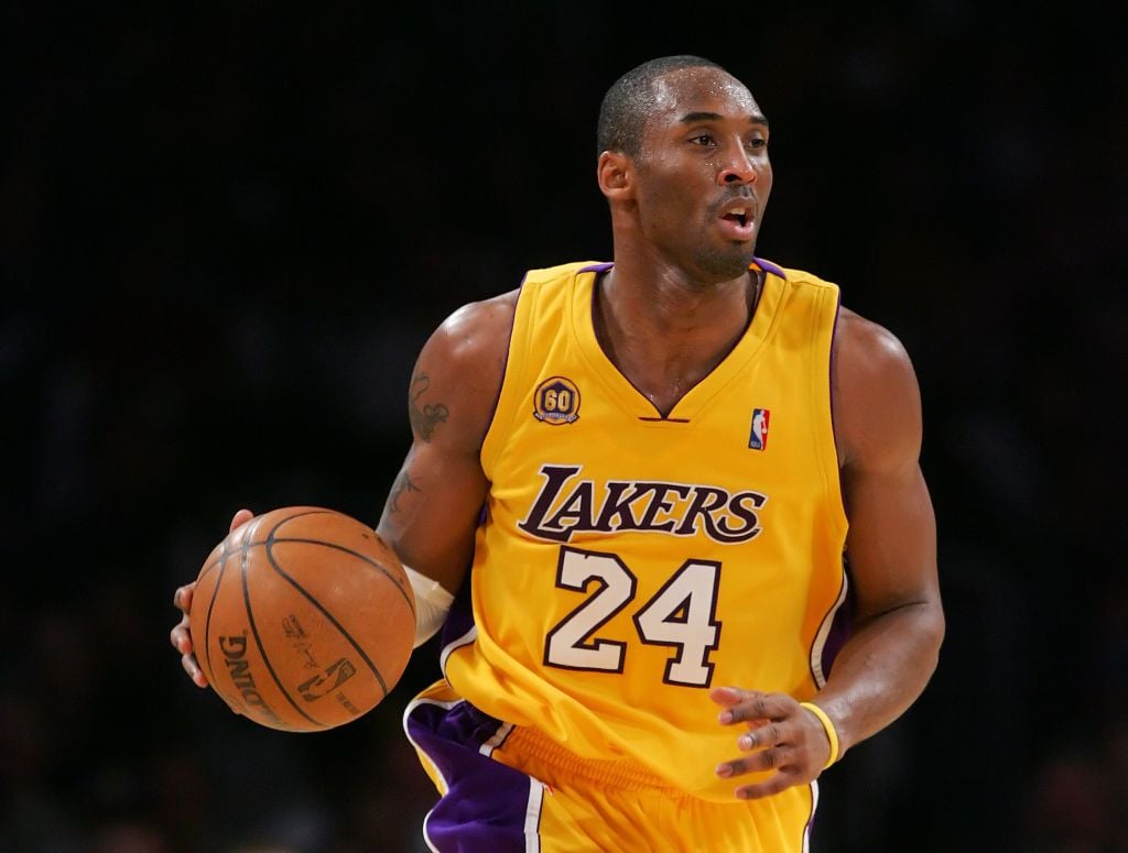 LOS ANGELES, CA - DECEMBER 28: Kobe Bryant #24 of the Los Angeles Lakers drives the ball upcourt during the game against the Utah Jazz at Staples Center on December 28, 2007 in Los Angeles, California. NOTE TO USER: User expressly acknowledges and agrees that, by downloading and or using this Photograph, user is consenting to the terms and conditions of the Getty Images License Agreement. (Photo by Lisa Blumenfeld/Getty Images)