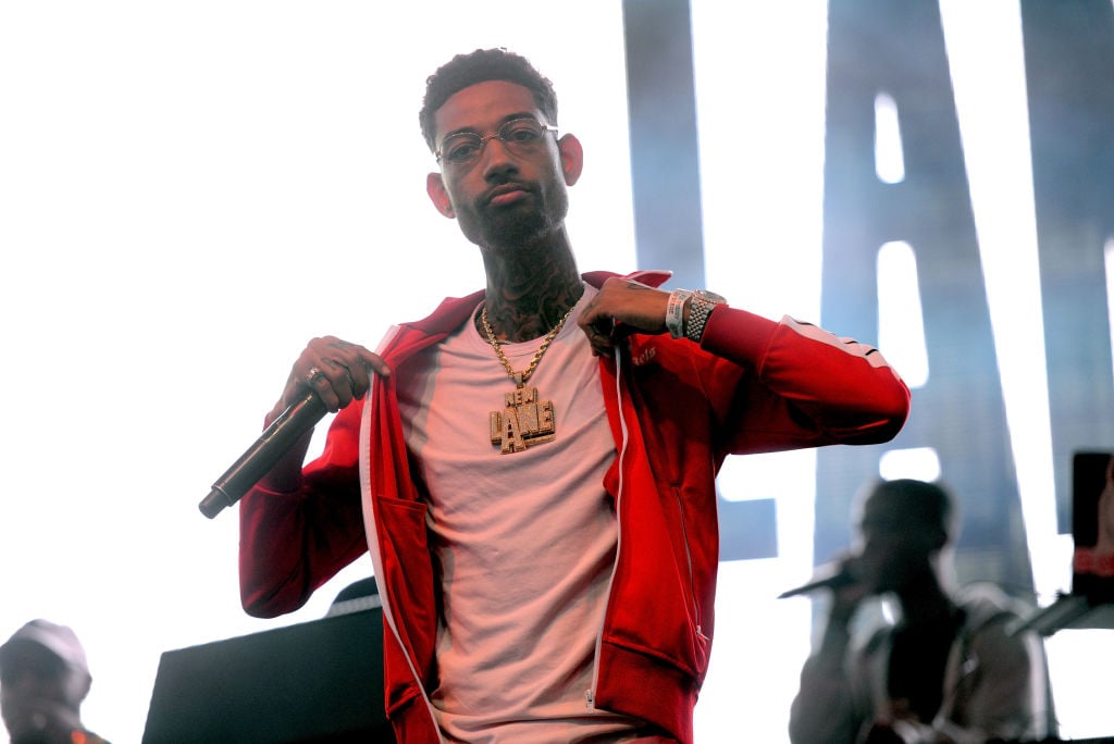 ANAHEIM, CA - SEPTEMBER 08: Rapper PnB Rock performs onstage during the Day N Night Festival at Angel Stadium of Anaheim on September 8, 2017 in Anaheim, California. (Photo by Scott Dudelson/Getty Images)