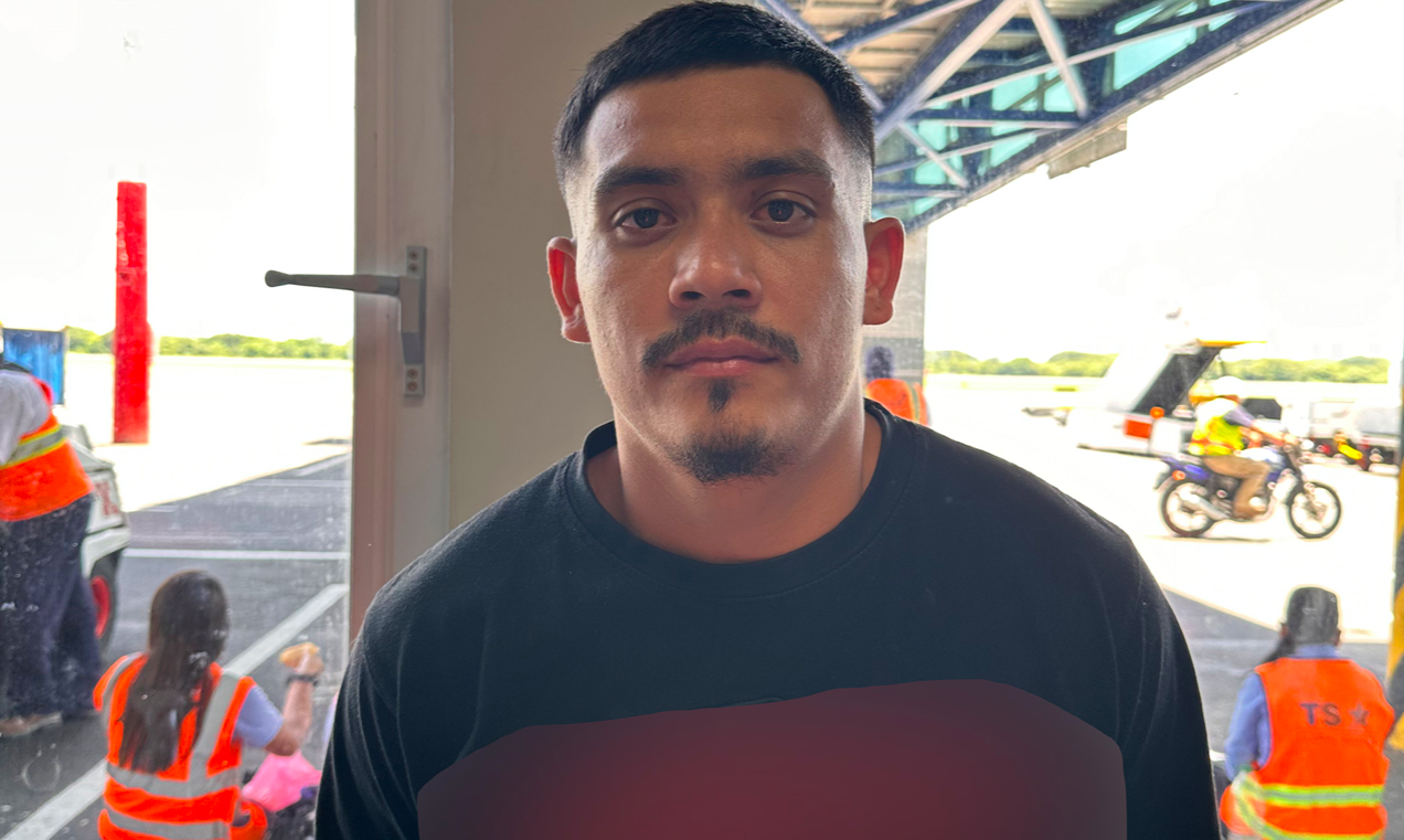 ICE arrest of Alexis Bladimir Canizales Romero. Image courtesy of ICE.