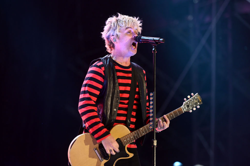 MILWAUKEE, WISCONSIN - JULY 14: Billie Joe Armstrong of Green Day performs onstage during the Harley-Davidson's Homecoming Festival - Day 1 at Veterans Park on July 14, 2023 in Milwaukee, Wisconsin. (Photo by Daniel Boczarski/Getty Images for Harley-Davidson)