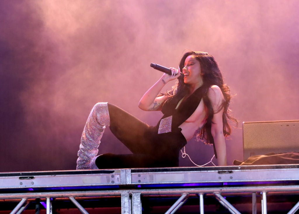 MIAMI BEACH, FLORIDA - DECEMBER 31: Cardi B performs onstage at The Fontainebleau Miami Beach NYE 2024 Celebration with Cardi B And DJ Gryffin at Fontainebleau Miami Beach on December 31, 2023 in Miami Beach, Florida. (Photo by Aaron Davidson/Getty Images for Fontainbleau Miami Beach)