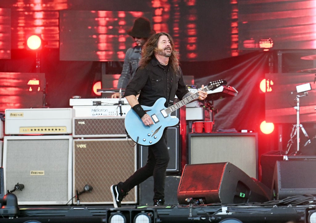 ROSKILDE, DENMARK - JULY 5: Dave Grohl performs with Foo Fighters at Roskilde Festival 2024 on July 5, 2024 in Roskilde, Denmark. (Photo by Rune Hellestad - Corbis/Corbis via Getty Images)