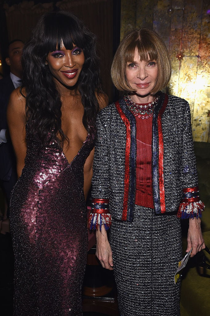 NEW YORK, NEW YORK - APRIL 07: Naomi Campbell (L) and Anna Wintour attends as Marc Jacobs & Benedikt Taschen celebrate NAOMI at The Diamond Horseshoe on April 7, 2016 in New York City. (Photo by Dimitrios Kambouris/Getty Images for Marc Jacobs International, LLC) Getty Images