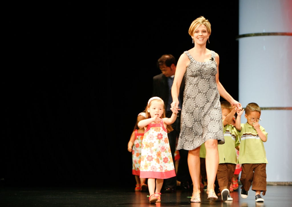 NEW YORK - APRIL 23: From "Jon + Kate Plus 8" Kate Gosselin and her children attend the Discovery Upfront event at Jazz at Lincoln Center on April 23, 2008 in New York City. (Photo by Amy Sussman/Getty Images for Discovery)